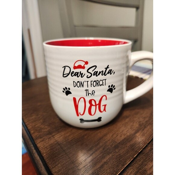 Dear Santa “Don’t Forget The "Dog" Christmas Coffee Mug 16 Oz - Picture 3 of 5